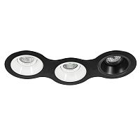 Комплект из светильников и рамки Lightstar Domino Round (214697+214606+214606+214607) D697060607