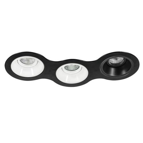 Комплект из светильников и рамки Lightstar Domino Round (214697+214606+214606+214607) D697060607