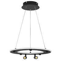 740447 Люстра DIVE LED 60W 3200LM G ЧЕРНЫЙ 3000-6000К