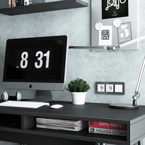 Розетка с заземлением и шторками (белый матовый) W1171161 фото 7