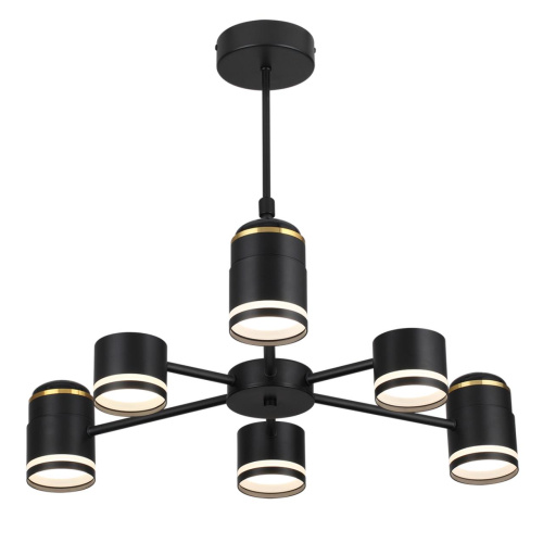 8234/6C COMFI LN25 000 черный, металл/акрил Люстра потолочная GX53 LED 6*10W + LED-проектор 3*5W 2700К 220V VIRSAVA фото 7