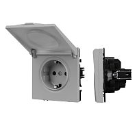 Механизм розетки влагозащищённый SCT-NOBE-MCP-SFPL-IS (230V, 16A) Arlight 059441