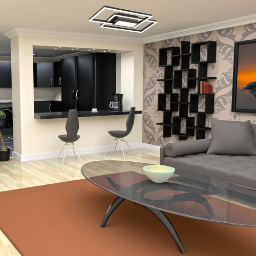 Потолочный светильник Escada 10242/3 LED*90W Black фото 3 Потолочный светильник Escada 10242/3 LED*90W Black фото 3