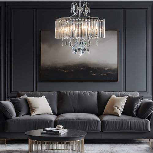 Citilux Инга CL335181 Люстра подвесная хрустальная Хром фото 20 Citilux Инга CL335181 Люстра подвесная хрустальная Хром фото 20