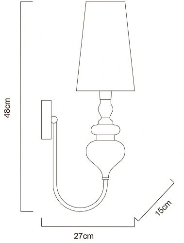 Бра Arte Lamp ANNA MARIA A4280AP-1CC фото 2 Бра Arte Lamp ANNA MARIA A4280AP-1CC фото 2