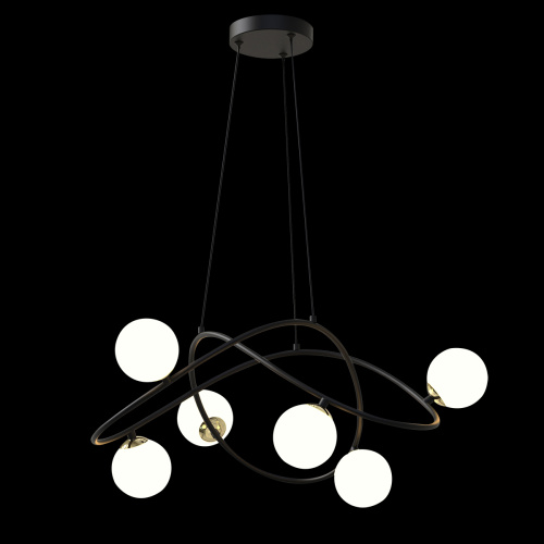 Люстра P0691-6A black фото 3 Люстра P0691-6A black фото 3