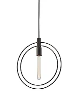 Чёрный подвесной светильник "Бекки"