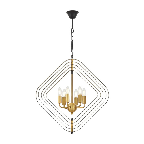 Подвесной светильник Lumina Deco Crulia LDP 8005-6 BK+MD фото 4 Подвесной светильник Lumina Deco Crulia LDP 8005-6 BK+MD фото 4
