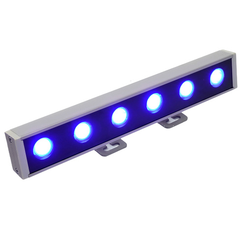 LL-893 Светодиодный линейный прожектор для подсветки стен, синий, 250*40*25mm, 6W DC24V, IP65 фото 8