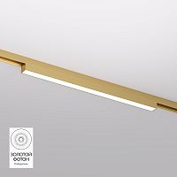 DK5751-SB Светильник для трека SHINE LINEAR со светодиодом, L301*W19*H27, 48V DC, 12W, RA?90, 3000K, IP20, сатинированная латунь, алюминий