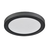 7788/12L MITRA LED SN 537 Светильник пластик/белый/черный LED 12Вт 3000/4000/6500К D170 IP44 CCT/датчик движения NEBULA BLACK