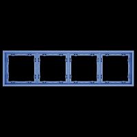 Рамка пластиковая S70 на 4 поста, (деним) Voltum VLS100415