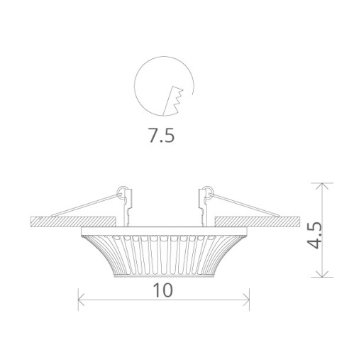 Точечный встраиваемый светильник Arte Lamp ARENA A5298PL-1BA фото 3 Точечный встраиваемый светильник Arte Lamp ARENA A5298PL-1BA фото 3