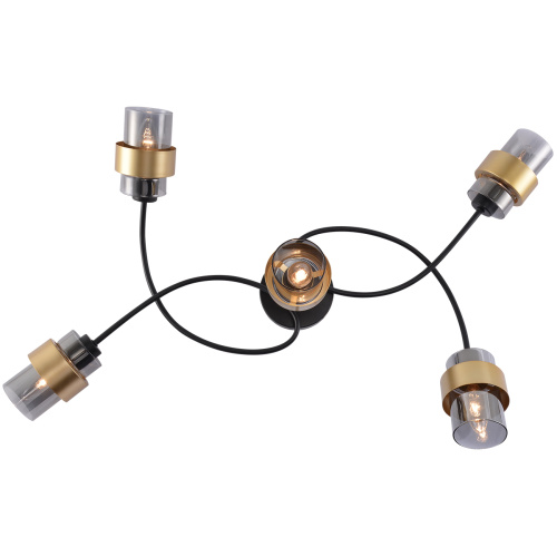 Потолочный светильник Escada 1139/5P E14*40W Black/Gold фото 4