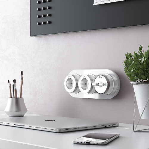 Переключатель/выключатель одноклавишный Vintage белый матовый/хром W5812050 фото 6 Переключатель/выключатель одноклавишный Vintage белый матовый/хром W5812050 фото 6