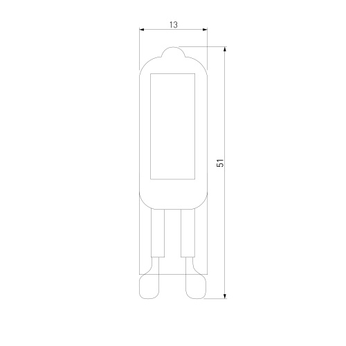 Светодиодная лампа G9 LED 3W 220V 3300K стекло BLG911 фото 2