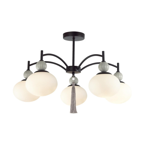 8273/5C NEOCLASSI LN26 041 черный, серый/белый металл, керамика/стекло Люстра потолочная Е14 5*40W 220V GLORIYA фото 5 8273/5C NEOCLASSI LN26 041 черный, серый/белый металл, керамика/стекло Люстра потолочная Е14 5*40W 220V GLORIYA фото 5