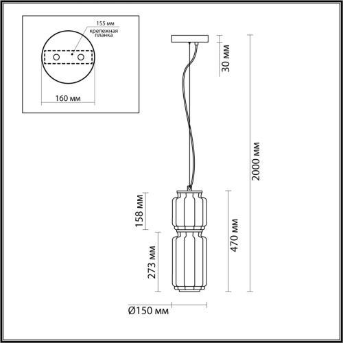 5409/20L HIGHTECH ODL_EX24 105 черный/прозрачный/металл/стекло/акрил Подвес LED 20W 3000K 1480Лм JAM фото 3 5409/20L HIGHTECH ODL_EX24 105 черный/прозрачный/металл/стекло/акрил Подвес LED 20W 3000K 1480Лм JAM фото 3