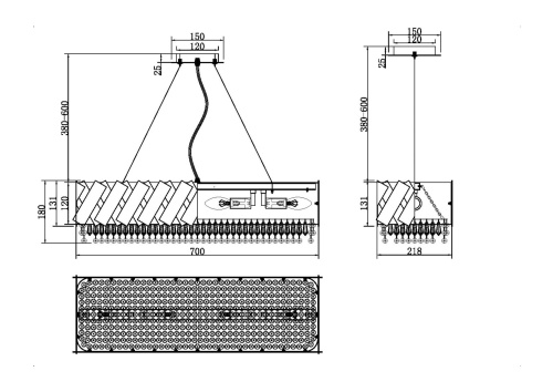 Подвесной светильник Maytoni MOD017PL-04BS фото 3 Подвесной светильник Maytoni MOD017PL-04BS фото 3