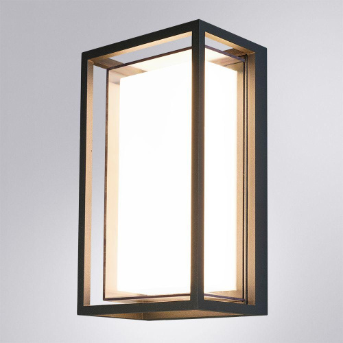 Уличный настенный светодиодный светильник Arte Lamp Menkar A1332AL-1BK фото 2