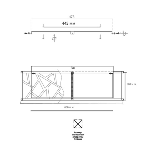 7700/60L AVRA LED SN 596 Светильник металл/ткань/стекло/белый/черный LED 60Вт 3000-6000K D600 IP20 пульт ДУ FABIANA фото 2 7700/60L AVRA LED SN 596 Светильник металл/ткань/стекло/белый/черный LED 60Вт 3000-6000K D600 IP20 пульт ДУ FABIANA фото 2