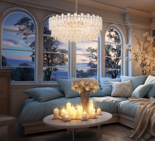 Люстра подвесная Сonstancia Gold FL1063-22P фото 6