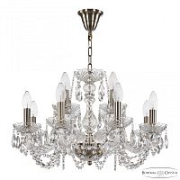 Люстра хрустальная 119/8+4/200 Pa Bohemia Ivele Crystal (Богемия Ивеле Кристалл)