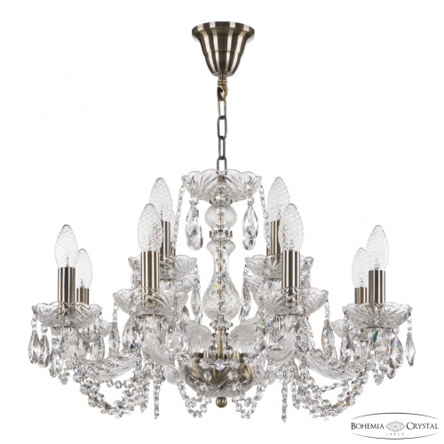 Люстра хрустальная 119/8+4/200 Pa Bohemia Ivele Crystal (Богемия Ивеле Кристалл)