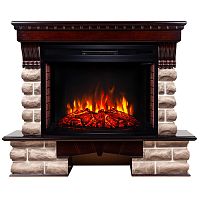 Электрокамин RealFlame Kansas 33/33W AO античный дуб с очагом Firespace 33 S IR