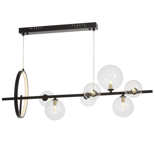 Подвесной светильник Lumina Deco LDP 7033-7 BK+CL Подвесной светильник Lumina Deco LDP 7033-7 BK+CL