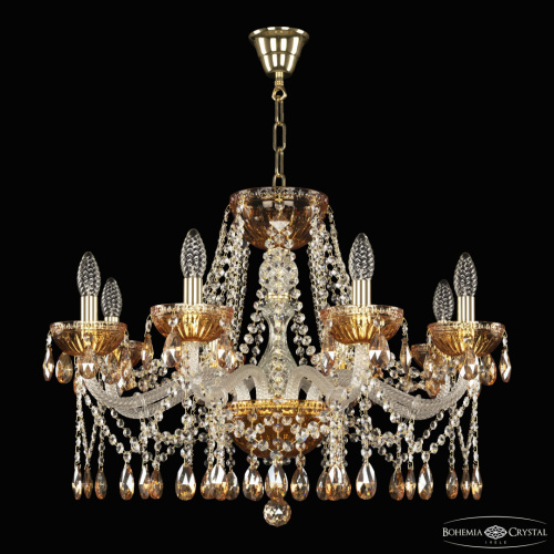 Люстра 5413/8/240 G Amber/M-1G K721 Bohemia Ivele Crystal (Богемия Ивеле Кристалл) фото 2 Люстра 5413/8/240 G Amber/M-1G K721 Bohemia Ivele Crystal (Богемия Ивеле Кристалл) фото 2