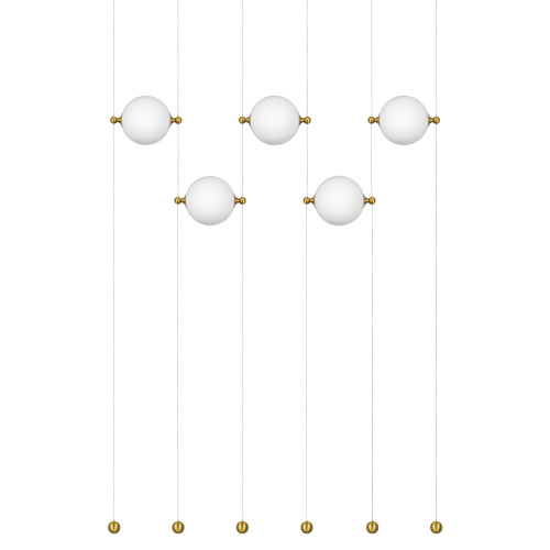 815501 Люстра DAFNE LED 5x8.5W 2040LM ЛАТУНЬ 3000K фото 3 815501 Люстра DAFNE LED 5x8.5W 2040LM ЛАТУНЬ 3000K фото 3