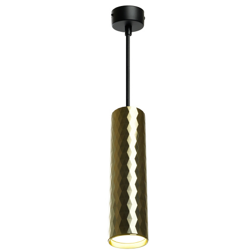 Светильник потолочный Feron ML1888 Barrel PRISM levitation на подвесе MR16 35W, 230V, чёрный, золото 55*200 фото 3