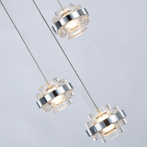 Подвесной светильник MD22030002-3A chrome/clear фото 3 Подвесной светильник MD22030002-3A chrome/clear фото 3