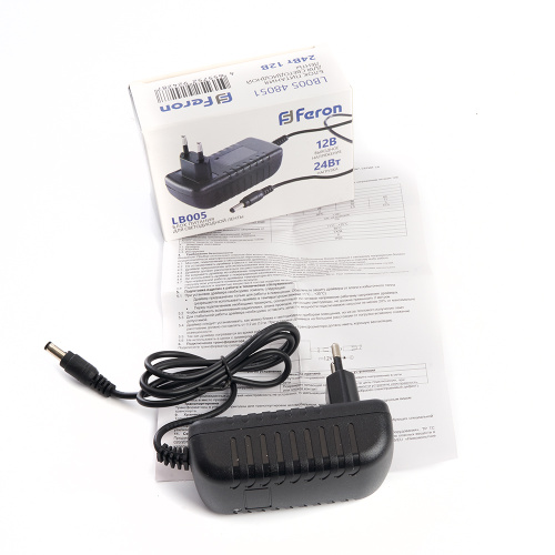 Трансформатор электронный для светодиодной ленты 24W 12V (драйвер), LB005 FERON фото 3