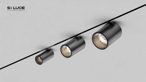 ST671.436.05 Магнитный трековый светильник Черный LED 1*5W 3000K 340Lm Ra>90 36° IP20 D35xH58 24V SUPER5 фото 3