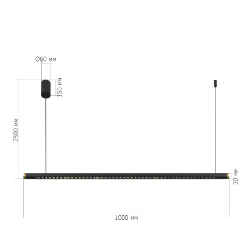 SL6238.403.01 Светильник подвесной ST-Luce черный/черный,латунь LED 1*20W 4000K PARILLA фото 2