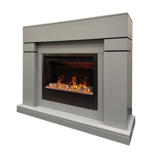Электрокамин RealFlame Lindelse 26 GR серый, графит c очагом 3D Helios 26 SBG фото 2 Электрокамин RealFlame Lindelse 26 GR серый, графит c очагом 3D Helios 26 SBG фото 2