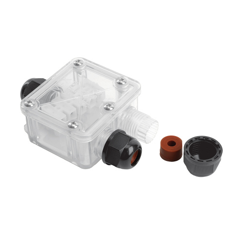 Коробка распределительная STEKKER  LD538 водонепроницаемая на 3 выхода, 450V, 110х70х35, прозрач фото 4