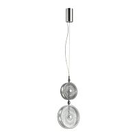 5416/13LA L-VISION ODL_EX23 144 хром/серый/св.серый металл/стекло Подвес LED 13W 4000K CARAMELLA