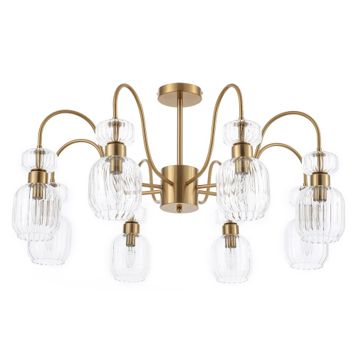 Светильник на штанге Escada 1141/8PL E14*60W Antigue copper/Clear фото 2 Светильник на штанге Escada 1141/8PL E14*60W Antigue copper/Clear фото 2