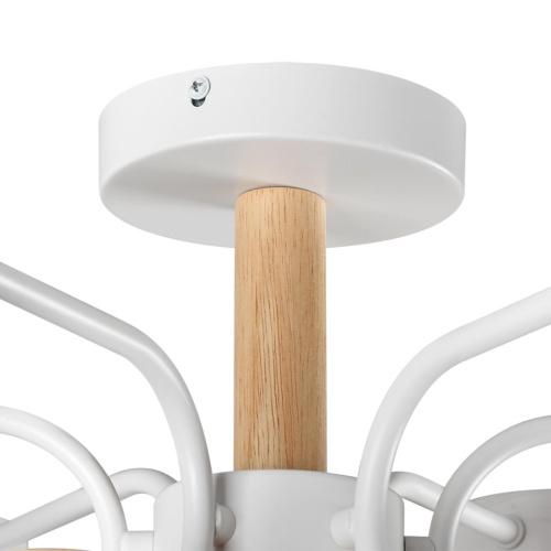 8231/6C COMFI LN26 336 белый, металл/дерево/пластик Светильник потолочный LED GX53 6*9W 220V RONDO фото 8