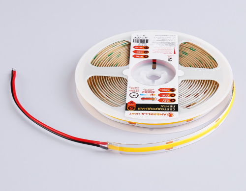 Светодиодная лента 24В COB 528Led 14Вт/м 3000K IP20 5м фото 5