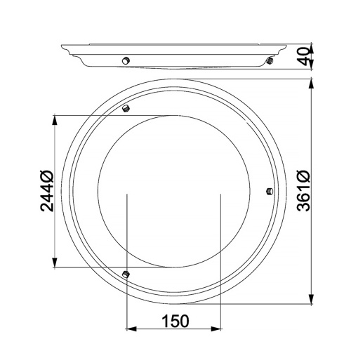Потолочный светильник для ванных комнат WELLAND-F-AB Elstead, арт. BATH/WELL/F AB фото 7