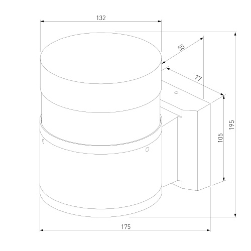 Уличный настенный светильник 1530 TECHNO LED 3000K чёрный 1530 TECHNO LED черный фото 5 Уличный настенный светильник 1530 TECHNO LED 3000K чёрный 1530 TECHNO LED черный фото 5