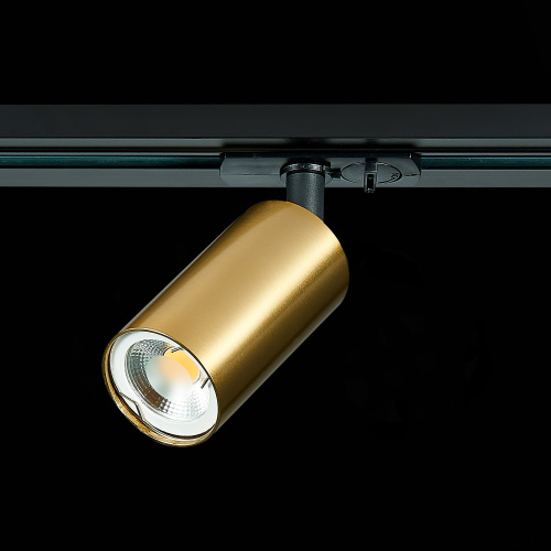 ST300.206.01 Св-к трек. Золотистый GU10 1*50W  IP20 L100xW54xH142 220V Без ламп BASE фото 7