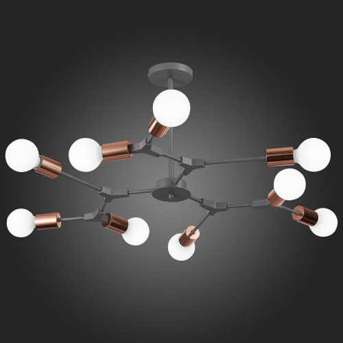 SLE106403-09 Светильник потолочный Серый, Розовое золото E27 9*60W PALARE фото 3