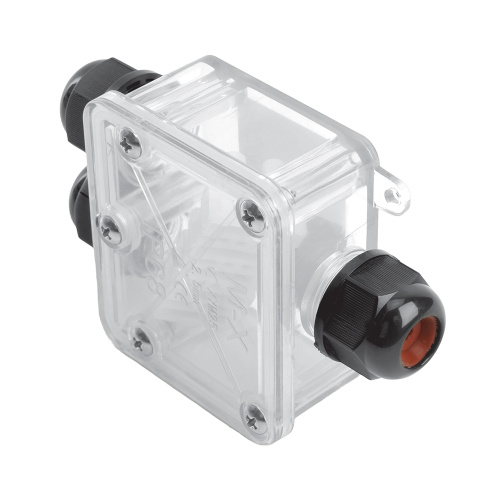 Коробка распределительная STEKKER  LD538 водонепроницаемая на 3 выхода, 450V, 110х70х35, прозрач фото 3