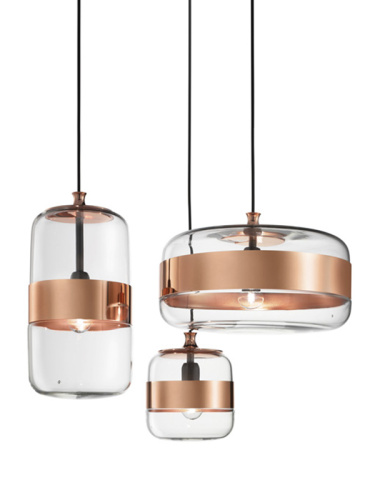 Подвесной светильник FUTURA SP M clear/copper фото 2