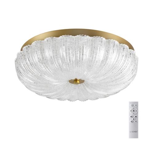 7719/48L PIKO LED SN 567 Светильник металл/стекло/прозрачный/золотой LED 48Вт 3000-6500K D400 IP20 пульт ДУ TESORO 7719/48L PIKO LED SN 567 Светильник металл/стекло/прозрачный/золотой LED 48Вт 3000-6500K D400 IP20 пульт ДУ TESORO